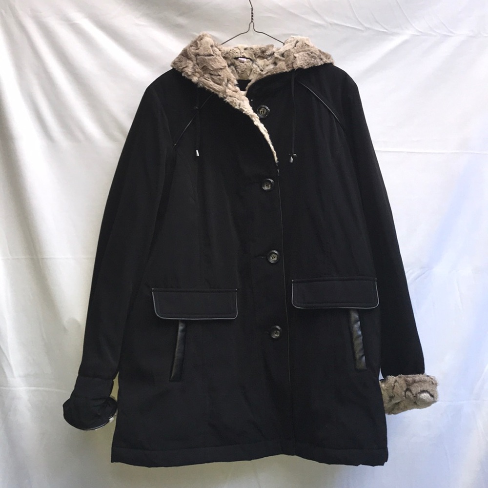 Alia Winter Jacket With Faux Fir Trim